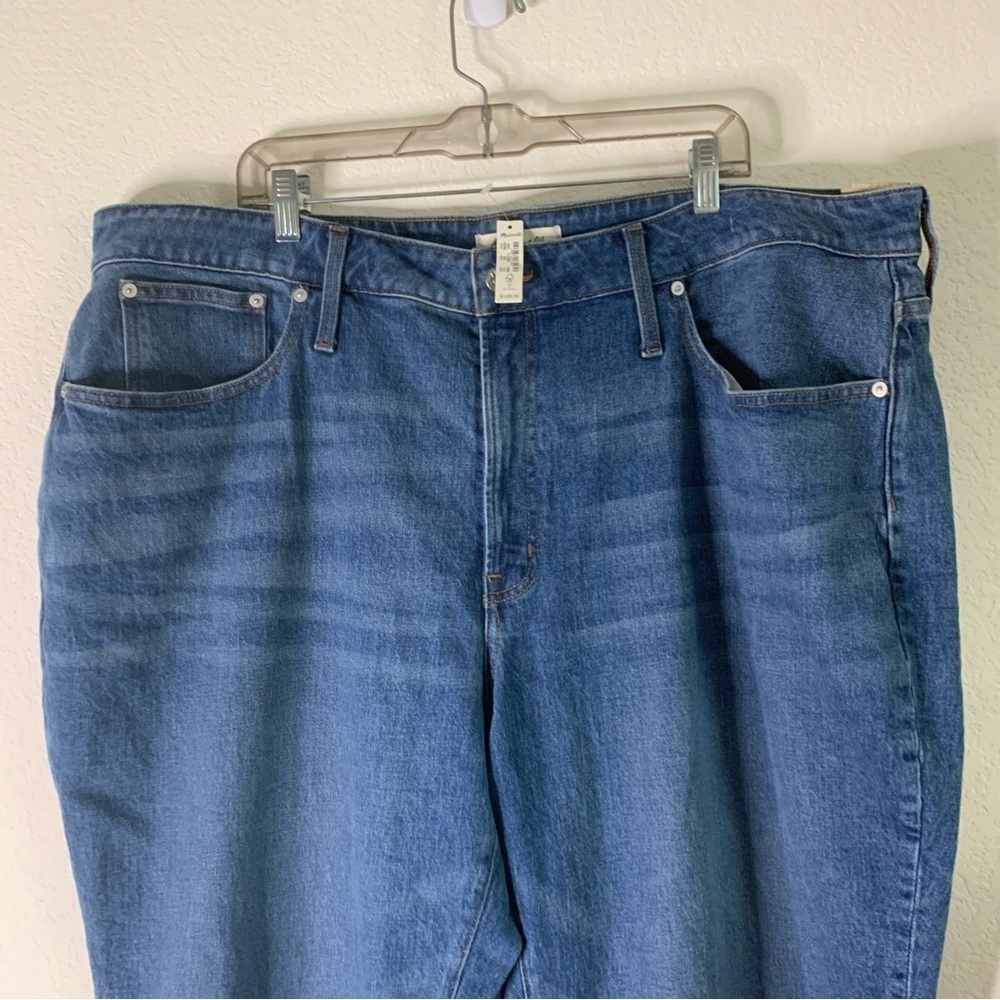 Madewell womens blue curvy perfect vintage straight jeans 24W NEW - Picture 2 of 12